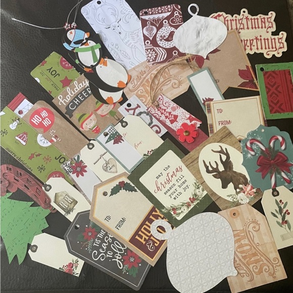 Christmas Gift Tags 40 PC Lot Cards - Picture 11 of 12